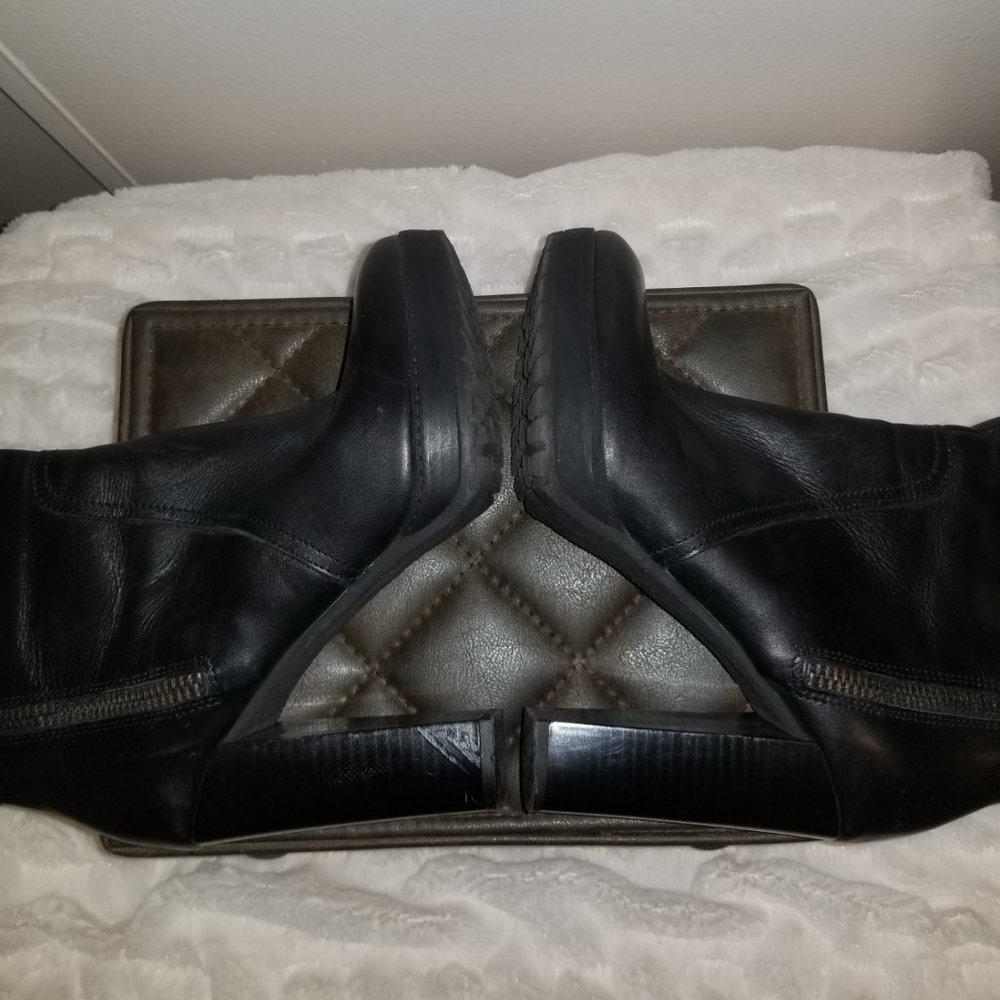 Summit White Mountain Black Leather Boots 9M